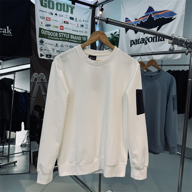 Elegant and Breathable Moisture-Wicking Quick-Dry Air-Layered Collarless Hooded Sweatshirt for Men, Suitable for Sports and Outdoor Activities