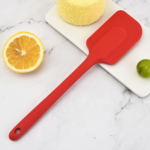Round Handle Silicone Scraper, Thick High-Temperature Resistant Baking Cream Scraper, Cake Spatula, Knife, Mixing Tool Set