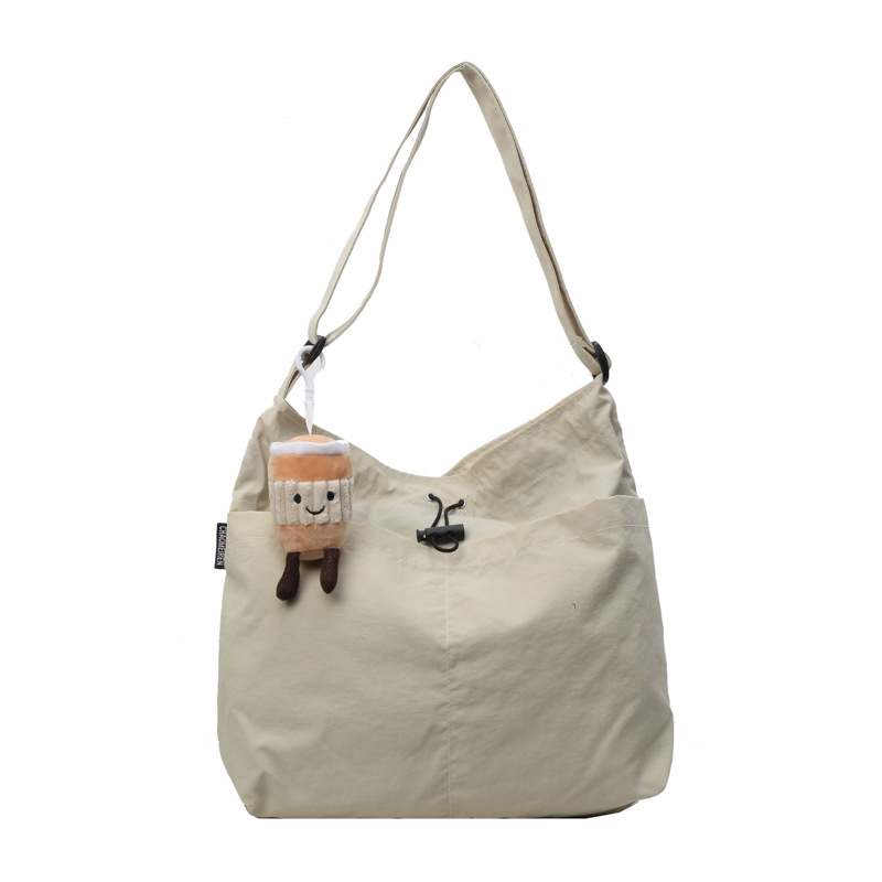 국경 간 캐주얼 빅 백 여성의 2024 새로운 패션 천 가방 어깨 가방 대용량 토트 백 클래스 가방