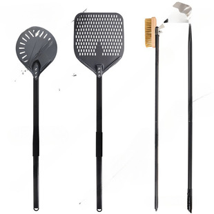 Pizza Peel Oven Cleaning Brush Oven Cleaning Scraper Stainless Steel Square Perforated Transfer Board Pizza Peel
