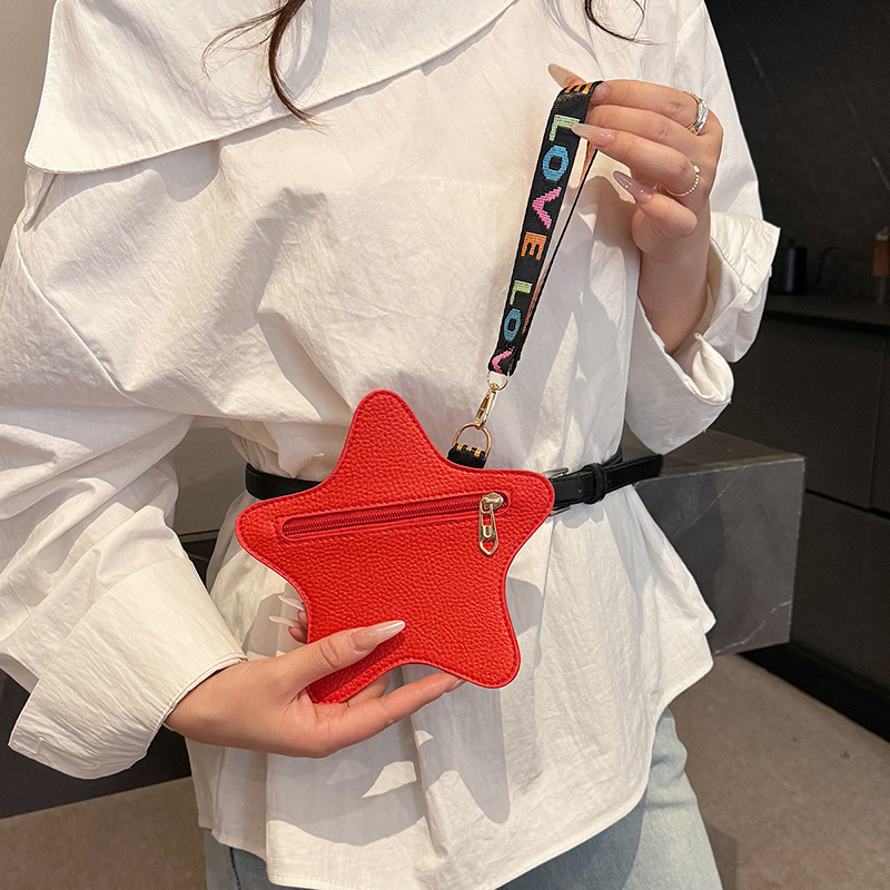 Tendencia de moda transfronteriza nueva forma de estrella de color sólido estilo occidental sentido de diseño de nicho casual bolso de mano para mujer