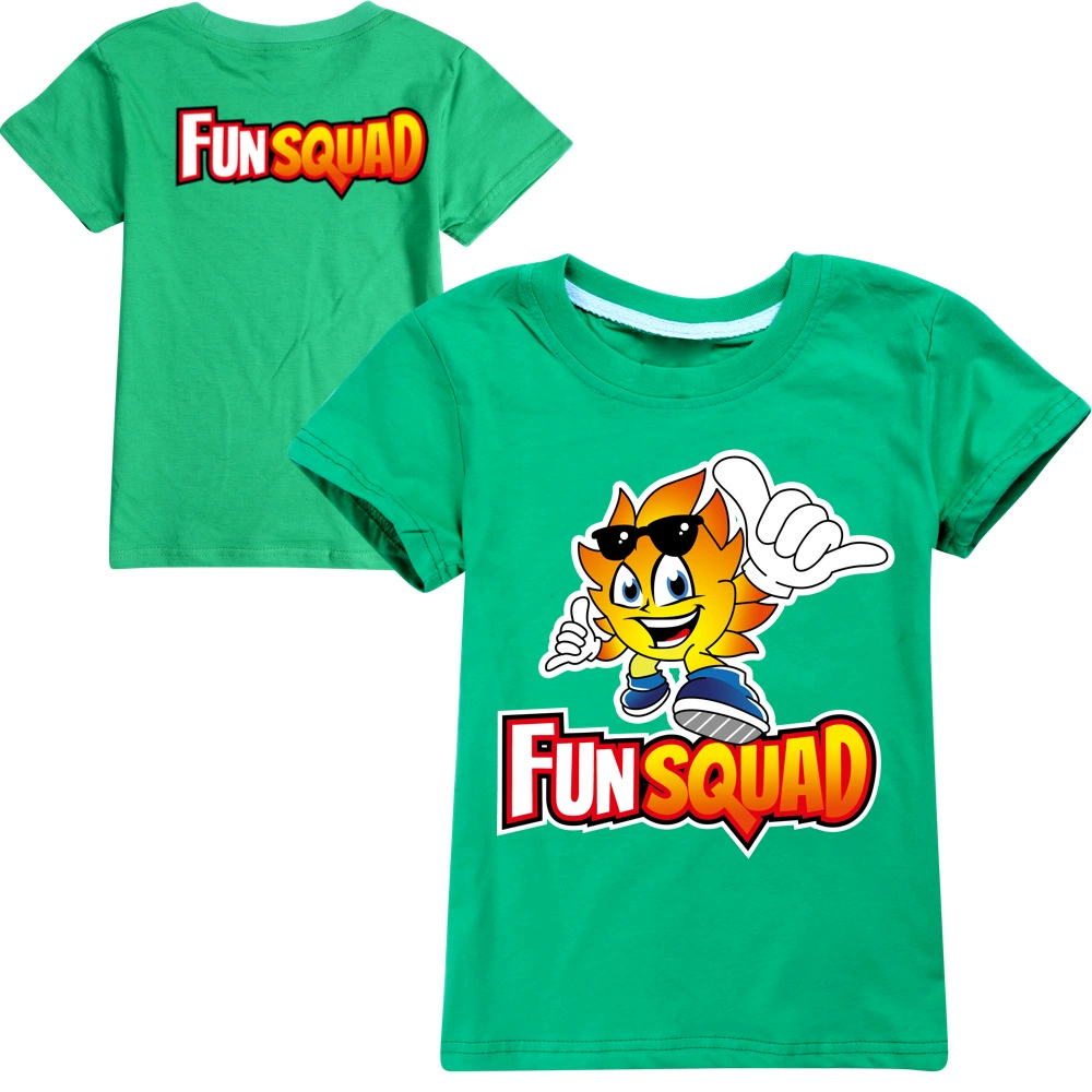 Children's cotton T-shirt Boy Fun Squad Gaming Cartoon T shirt Print Kids T-shirt Girl's Harajuku Summer 3D Short Sleeve T-shirt t-shirt in kid	