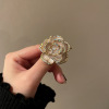 Retro elegant brooch with bow, brand fashionable suit lapel pin