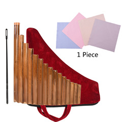 Muspor 15-piece G-tuning Bamboo Recorder + Cleaning Rod + Cleaning Cloth - Left Hand