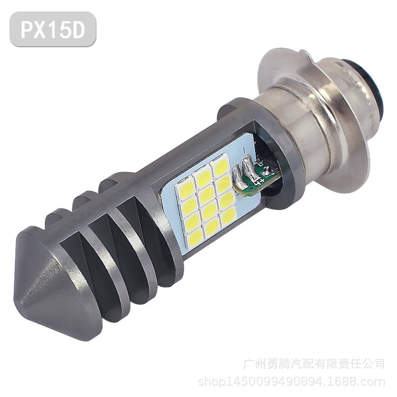 Электрическая автомобильная лампа H4 H6 PX15D 3030 24LED аккумуляторная фара для автомобиля мотоцикла мощный свет встроенный свет для съемки