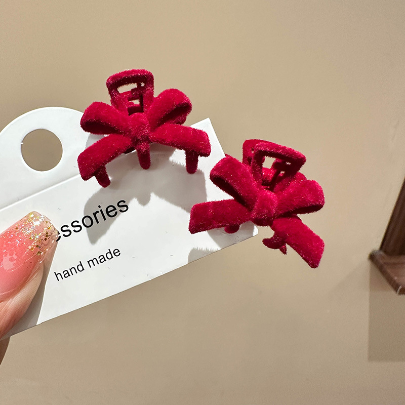 Estilo chino Año Nuevo tocado de Año Nuevo para Niños Accesorios para el cabello de peluche niña arco Año Nuevo horquilla bebé horquilla festiva