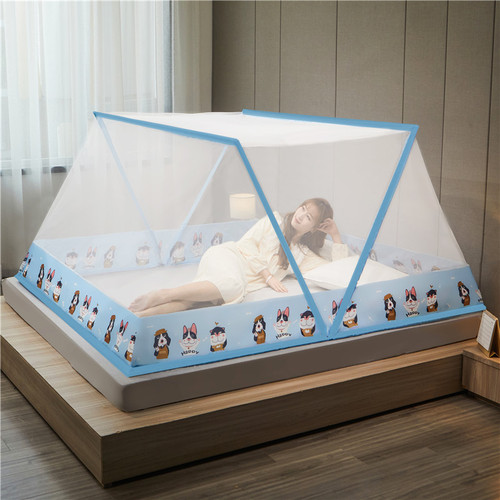 Internet celebrity foldable bottomless mosquito net portable baby mosquito net student dormitory single person can be stored without installation 