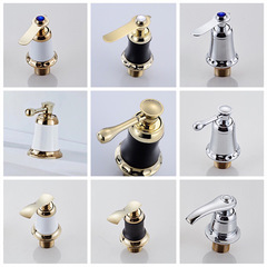 批發浴室櫃水龍頭配件冷熱水閥轉換開關洗臉盆牆式抽拉三四件套分