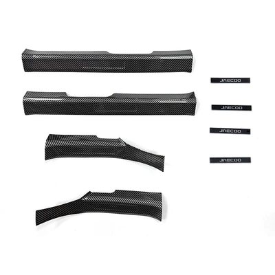 Other Automotive Interior Supplies — Electric Box Cover Modification Sticker - for-jaecoo-j5-ev-lhd-rhdinner-door-sill-protector-4-piece-set-abs-carbon-fiber-texture