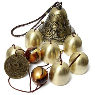 Foreign trade wholesale cross-border hot gift bell dragon wind chime metal wind chime pendant a variety of options