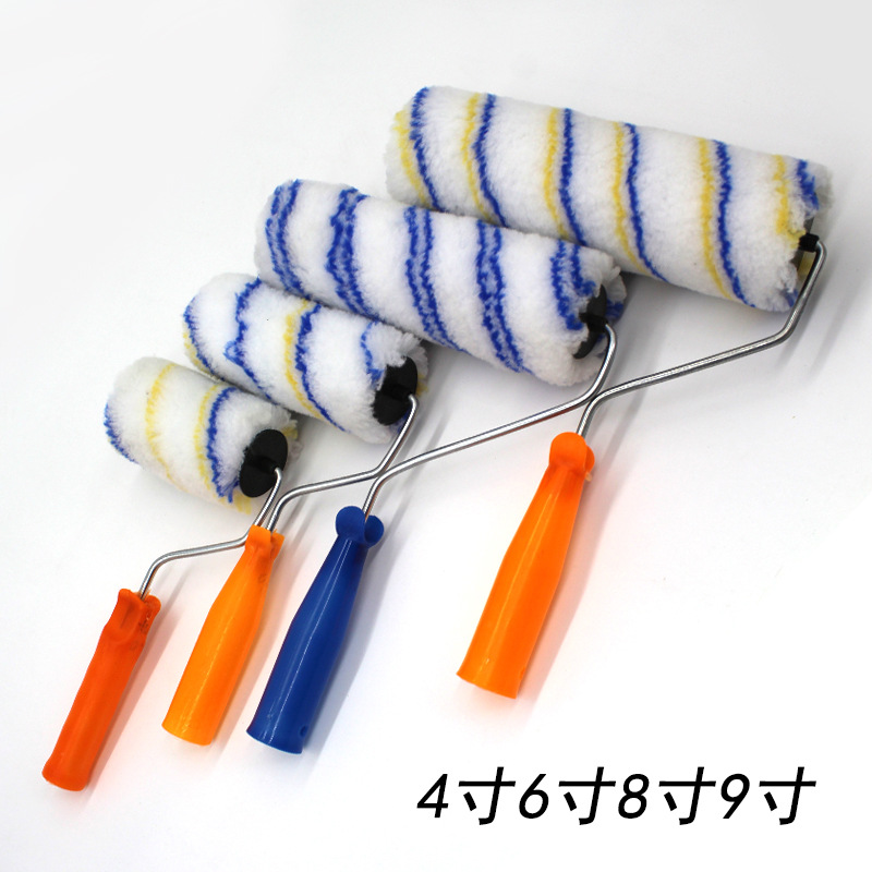 Cepillo de rodillo de pintura directa de fábrica de 9 pulgadas sin ángulo muerto de 4 pulgadas mini cepillo de herramientas al por mayor para uso industrial de pintura de látex doméstica