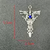 49/Double faucet blue diamond cross