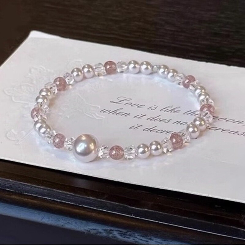 Fashion Pearl Bracelet Women's Light Luxury Niche Sweet Ins Style New Advanced Niche Design Girlfriend Bracelet Jewelry