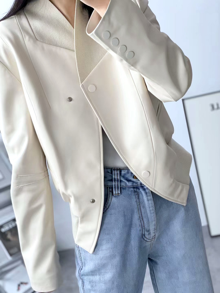 D1682 4160K ÁO DA NỮ HAITDCL DÁNG ÔM BODY GỢI CẢM SEXY MÙA XUÂN THU ĐÔNG THỜI TRANG NỮ DA BÒ G06 SẢN PHẨM MỚI