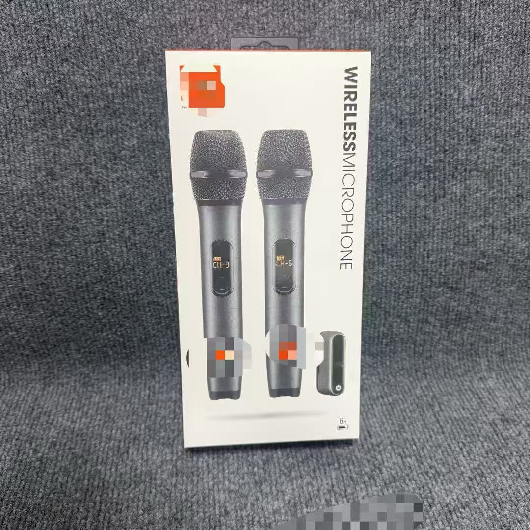 Cross-Border Export Wirelessmicrophone One-To-Two Wireless Microphone Partybox Wireless