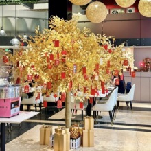 仿真金榕树金钱树许愿树发财树幸福树招财树新年喜庆装饰布置摆件