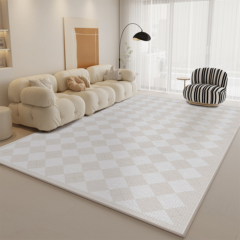 Alfombras sala de estar 2025 sofá francés retro crema viento alfombra de suelo impermeable a prueba de contaminación viento doméstico desmontable