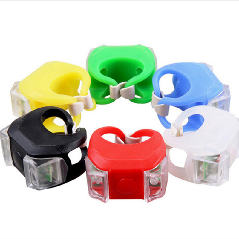 Bicycle taillight LED frog light riding lamp warning light scooter LED silicone light
