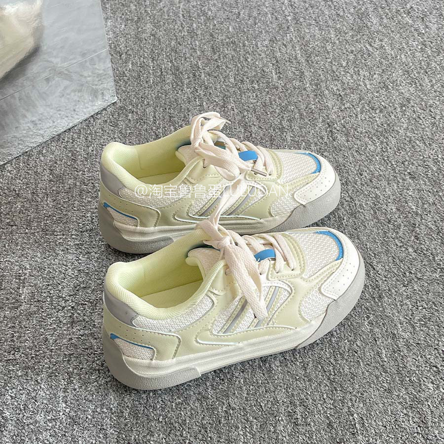 Zapatos blancos de suela gruesa para mujeres 2026 nuevos zapatos de verano zapatos de mujer zapatos casuales transpirables