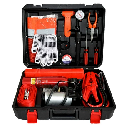 Xingzhean Car Emergency Rescue Tool Box Set Tool Box 14-Piece Set 16-Piece Set 18-Piece Set