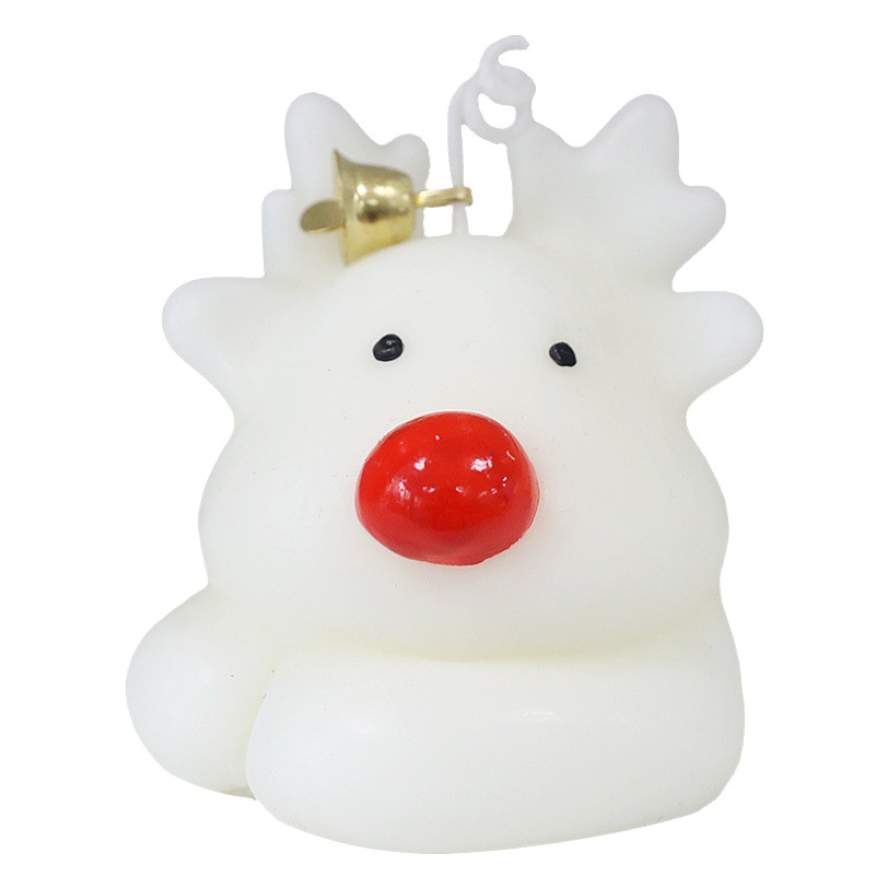 Vela de aromaterapia de Navidad de alces con regalo de mano vela de cera de aromaterapia hecha a mano transfronteriza vela de fragancia de Navidad