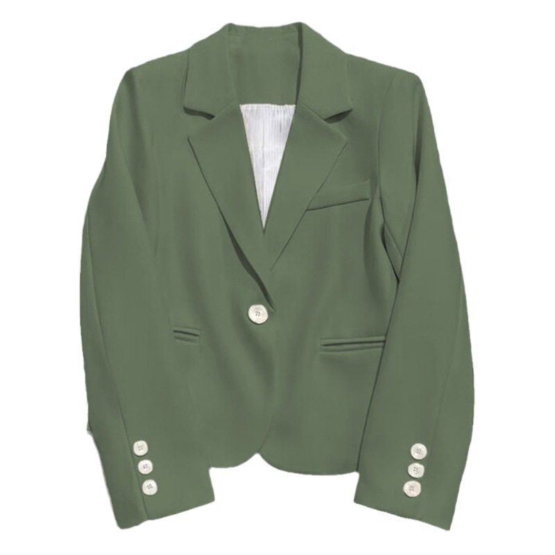 Chaqueta de Traje Casual para Mujer, Corte Holgado, Cuello de Traje, Manga Larga, para Primavera y Otoño