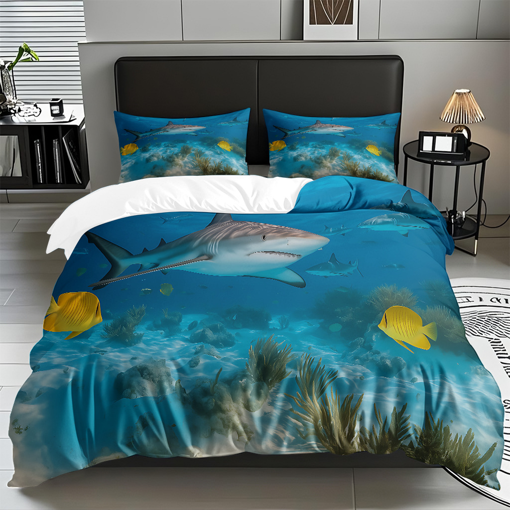 Ventas transfronterizas calientes de una variedad de patrones de reliquias marinas impresión digital colcha