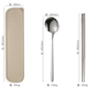 Set, spoon, chopsticks, box, 3 piece set