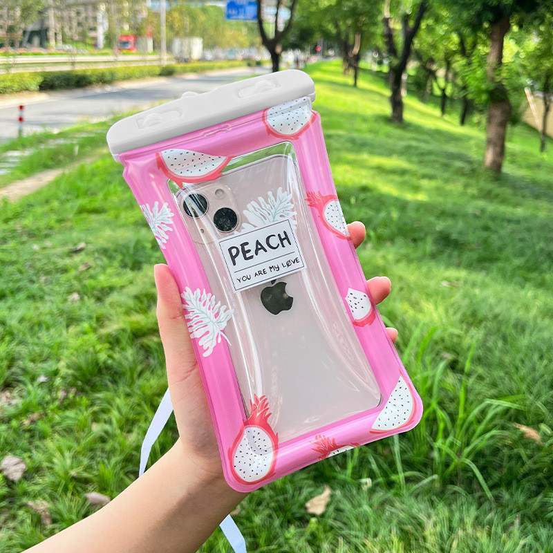 屋外フローティングエアバッグインフレータブル携帯電話防水バッグタッチスクリーン水泳透明防水携帯電話バッグ携帯電話防水バッグ|undefined