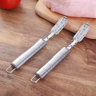 Stainless steel hair scraper pig hair scraping pig hair wool animal hair removal tool pig foot shaving sharp hair scraper in stock