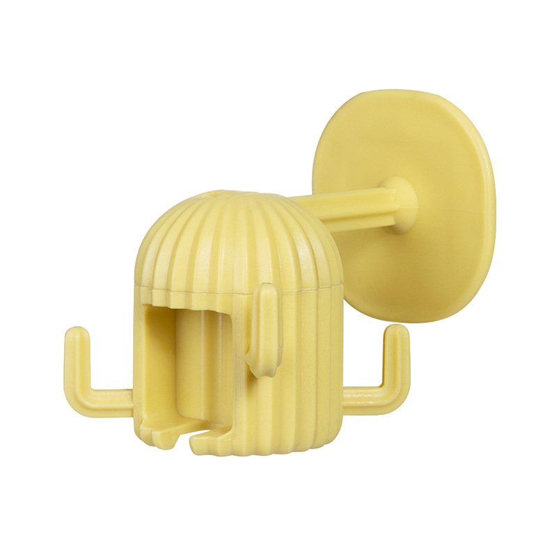 Gancho creativo fuerte cocina cactus bola ponche-libre gancho pegajoso baño multifuncional estante de almacenamiento 360 ° de rotación