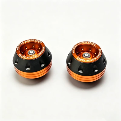Electric Vehicles, Front Wheel Anti-Fall Cup, Motosiklet ləvazimatları və aksesuarları - orange