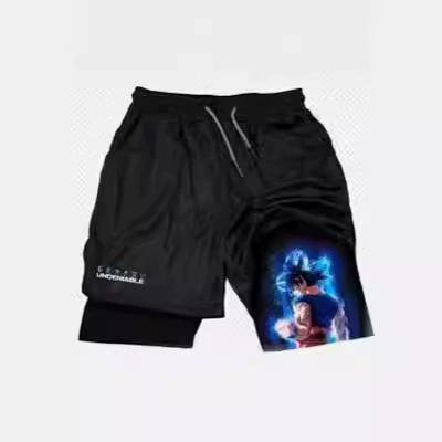 One Piece двухслойные пляжные брюки шорты для взрослых 3D цифровая печать 2023 Amazon трансграничные поставки электроэнергии