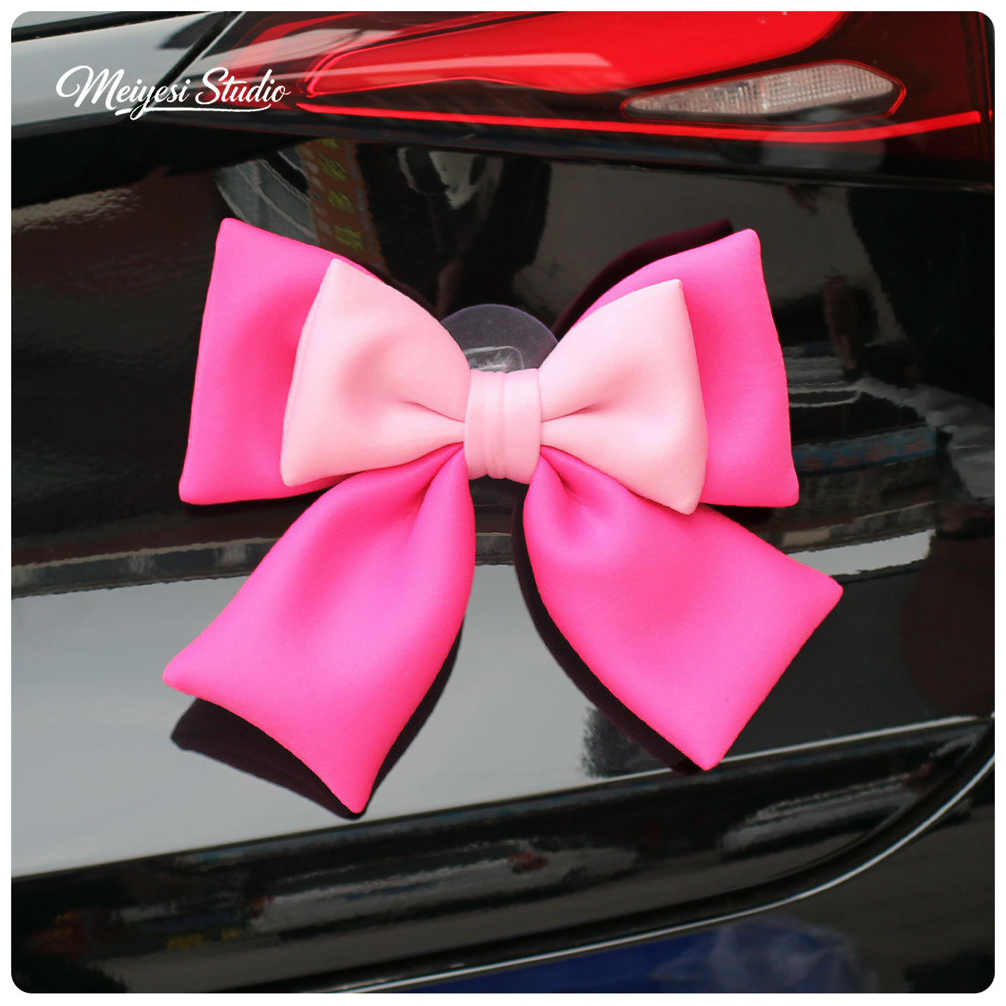 Auto pegatinas de automóviles arco decoración baúl motocicleta eléctrica colgante accesorios de cola muñeca muñeca