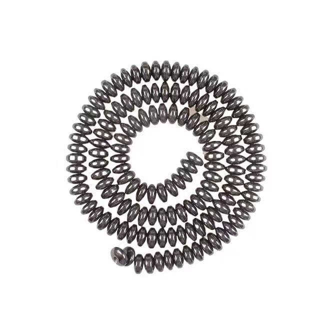 Transfronterizo europeo y americano Amazon TEMU Pulsera de piedra biliar negra Pulsera con cuentas de piedra natural para hombres Joyería pequeña al por mayor