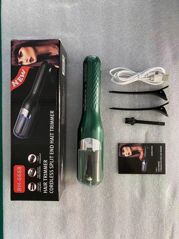 クロスボーダーヘアカッター、枝毛トリマー、充電式ポータブル家庭用自動ヘアカッター、充電式電気バリカン|undefined