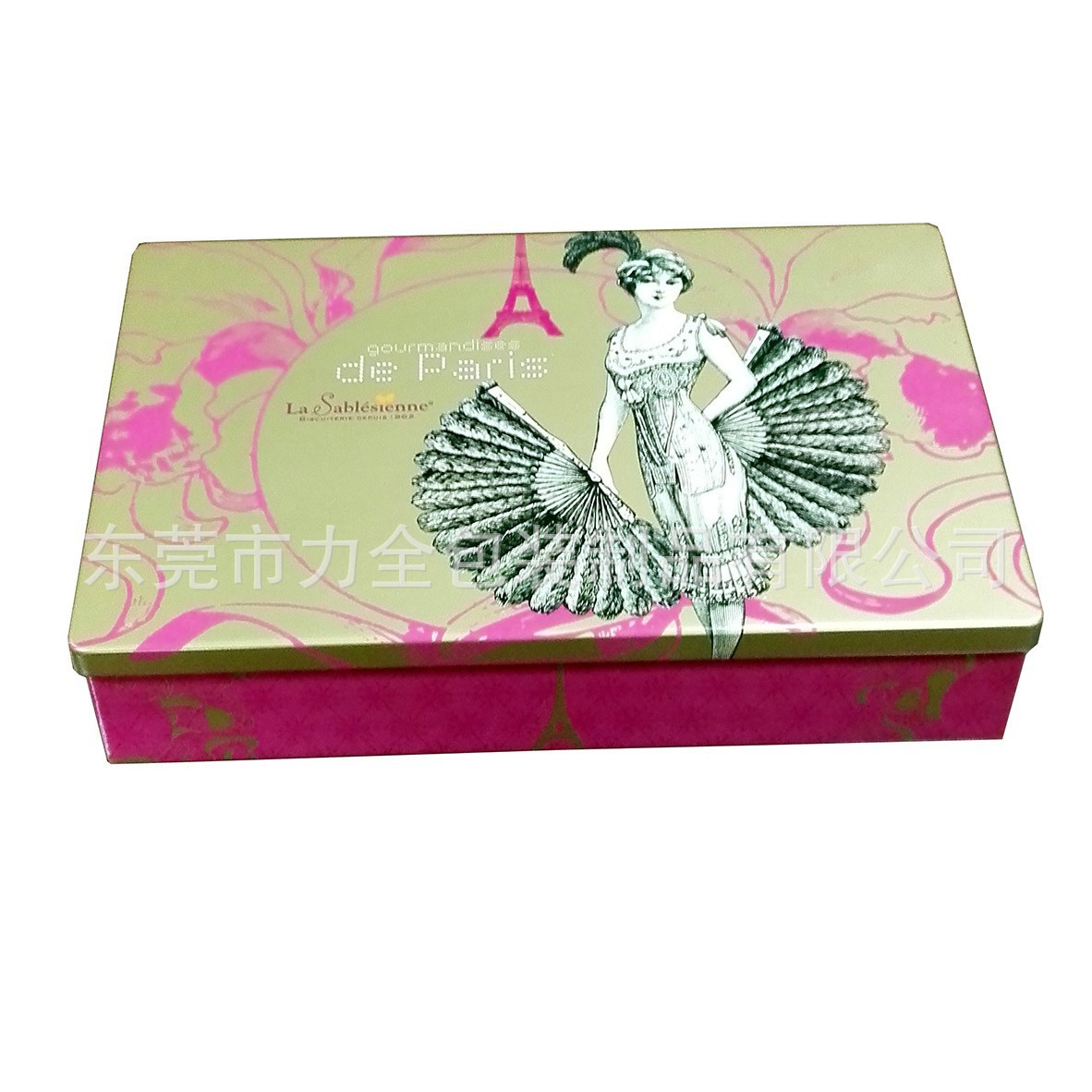 长方马口铁化妆盒  新款直接马口铁化妆品罐 彩妆金属收纳铁盒