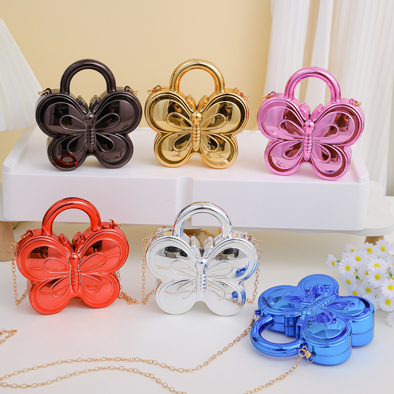 Evening Bag 2026 Exquisite Compact Niche Design Handbag Women's Butterfly Shoulder Mini Bag Acrylic Crossbody Bag Evening Bag 2026 Exquisite Compact Niche Design Handbag Women's Butterfly Shoulder Mini Bag Acrylic Crossbody Bag