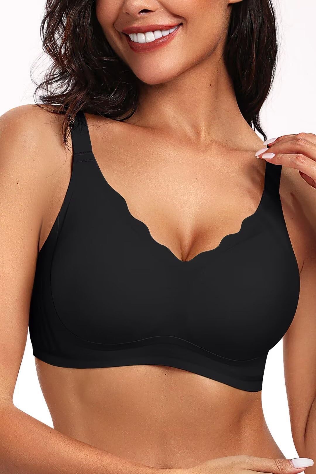 Comercio exterior transfronterizo ropa interior mujer jalea de soporte suave elevación sin marca bra fijo taza gran pecho pequeño anti-caída chaleco