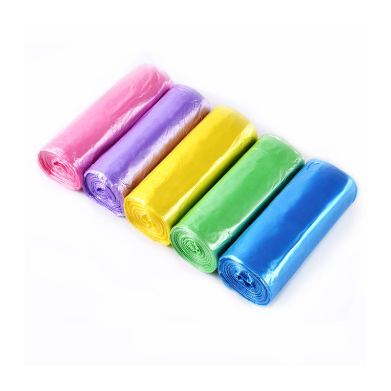 使い捨てゴミ袋家庭用厚手平口点断式45*50キッチンリビングカラービニール袋卸売り|undefined