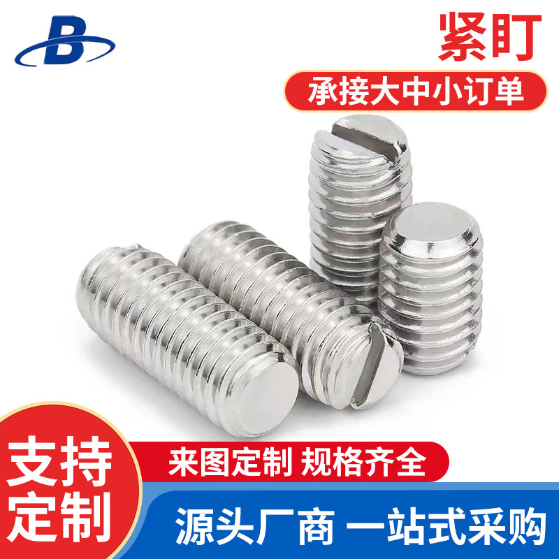 304 stainless steel flat end set screw inner hexagonal locking screw…