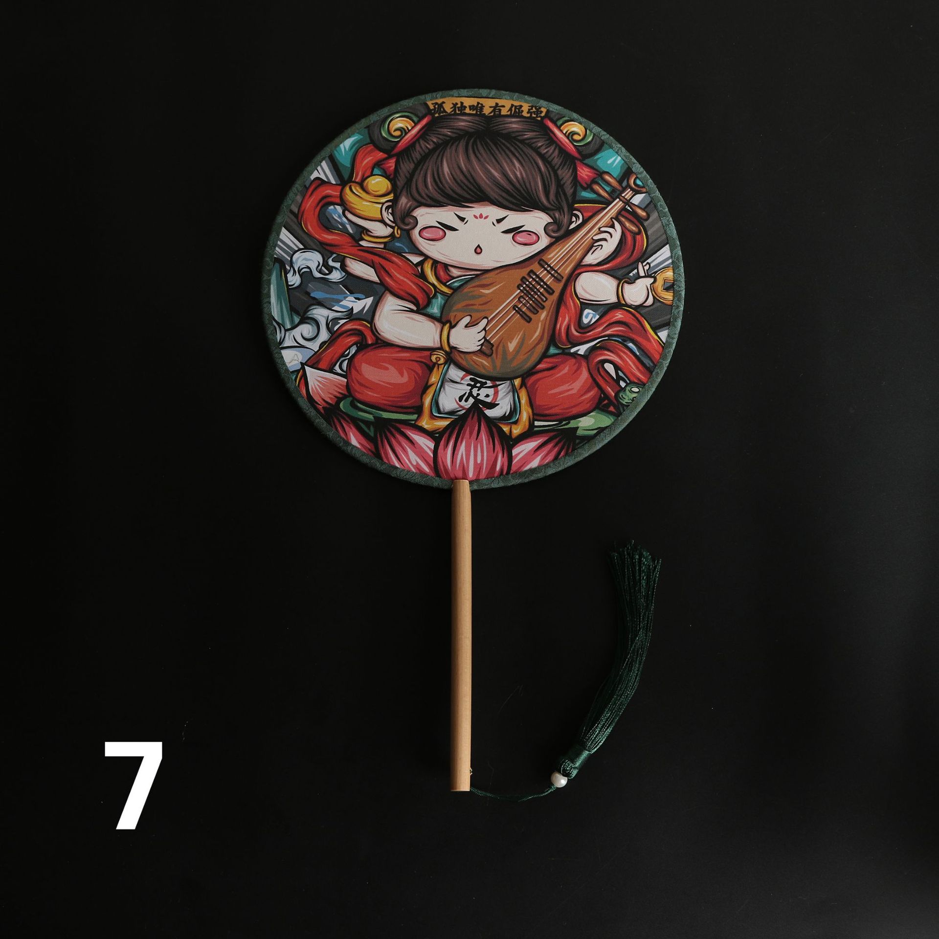 Entrega de una pieza dama de honor de moda Nacional mejor hombre ventilador danza foto paño de doble cara ventilador de la boda al por mayor ventilador de publicidad de dibujos animados