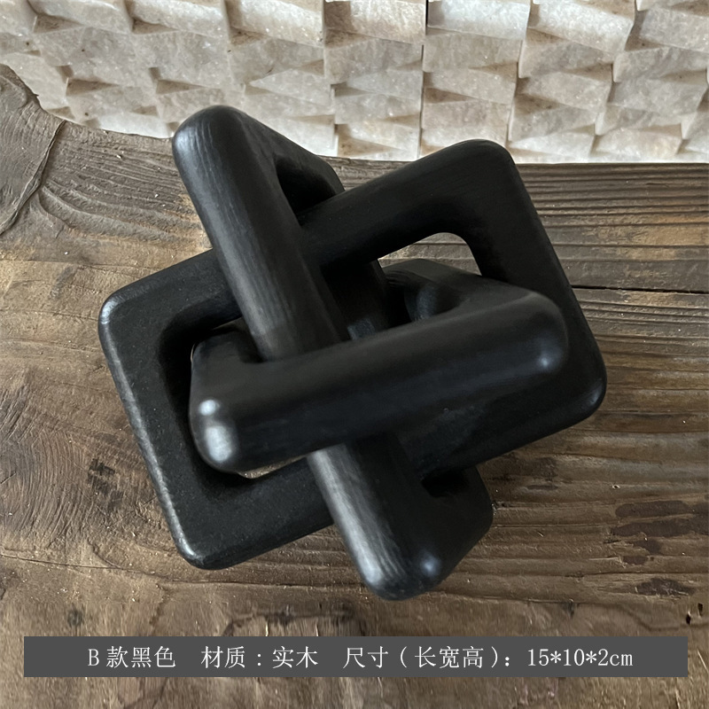 モダンでシンプルな手作り木製幾何学チェーン装飾品家の装飾リビングルーム B&B 壁装飾木製チェーンペンダント|undefined