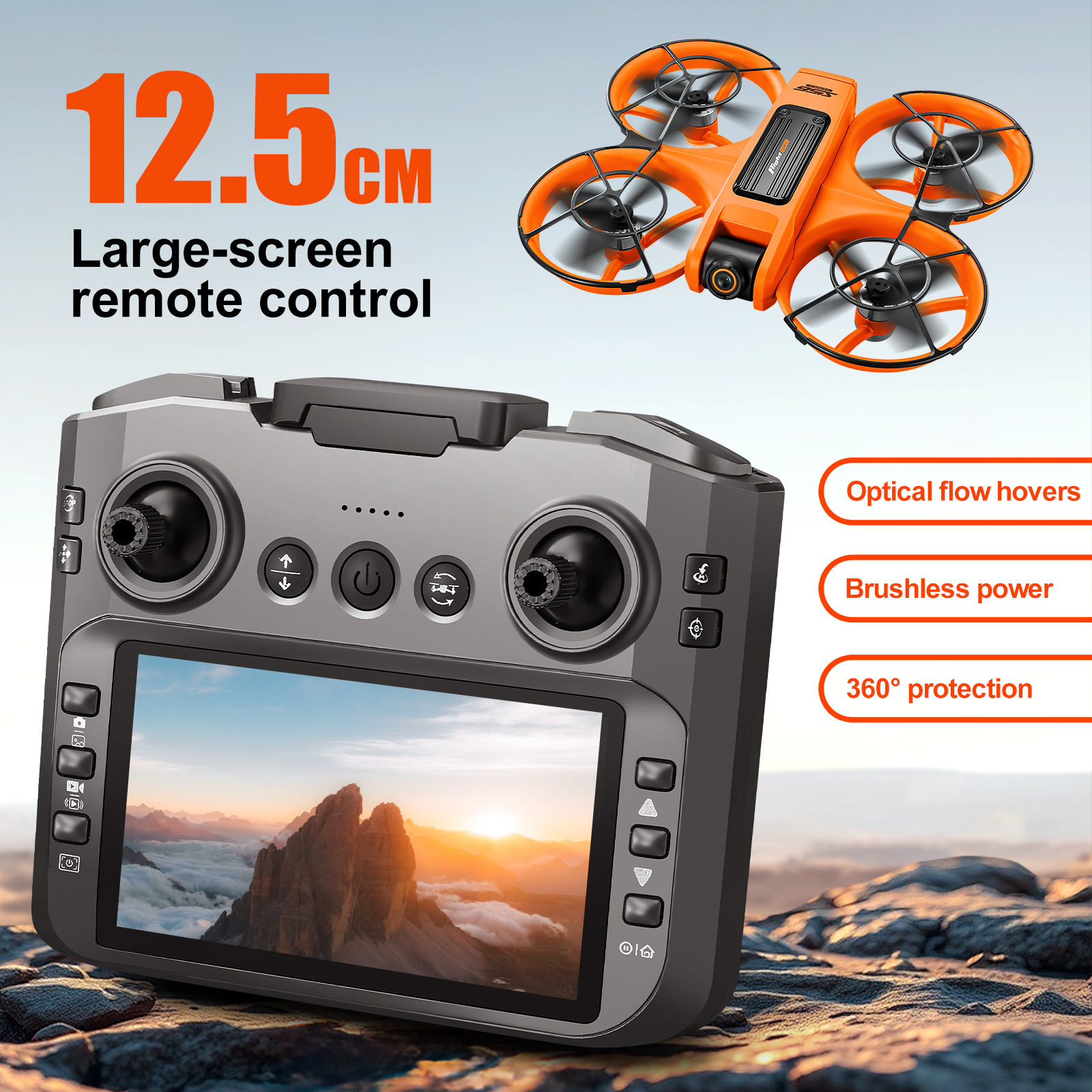 Dron Cuatricóptero HD S156 de Plástico con Evitación Inteligente de Obstáculos image 3