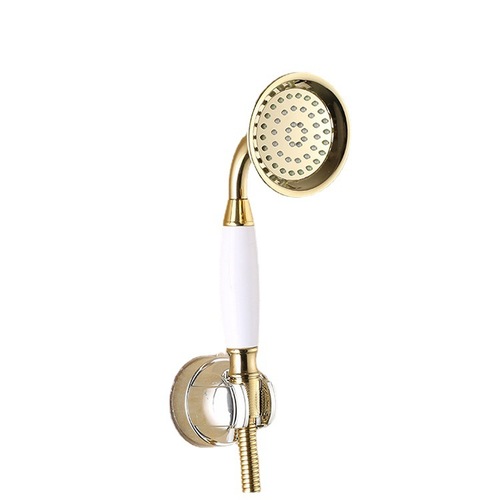 Adhesive Shower Head Mount Bracket without Drilling Adjustable Fixed Base Bathroom Shower No-Nail Metal Spray Head Base Wholesale