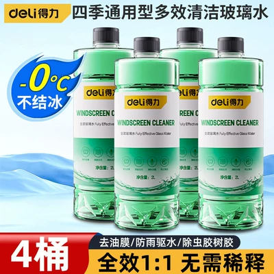Glass agent cars, specialized wiper fluid, anti-freeze for temperatures - 0-4-bottles8l