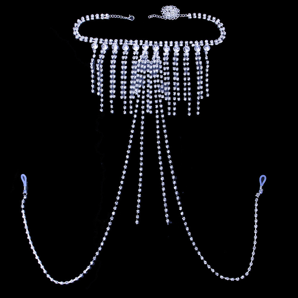 Cadena de pecho de moda europea y americana tendencia de la personalidad sexy borla cadena del pezón accesorios sexy cadena del cuerpo