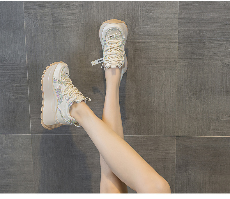 Giày sneaker nữ đế dày phong cách cổ điển phối lưới và da — Vàng lưới 5027-1, Đỏ da 5027, Xám lưới 5027-1, Đỏ lưới 5027-1 chi tiết 19
