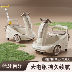 新型子供電動四輪車リモコン付き赤ちゃん充電玩具車は人に乗って大人の手押し車をドリフトすることができる