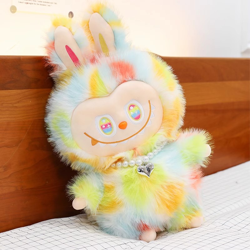 Muñecas de color de labu muñecas de peluche muñecas de denim de labu almohada grande regalo de cumpleaños de la novia
